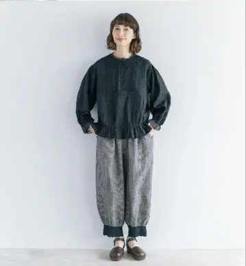 kazumi 콜라보 사만사 모스모스 밑단 레이스 팬츠