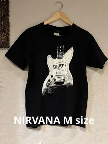 NIRVANA 기타 고유명사 디자인 티셔츠 M