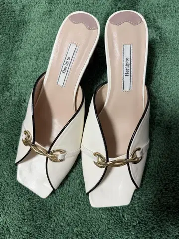 하립투 Herlipto Bit Square Toe Mules 샌들