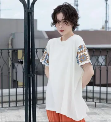니코앤드 크로셰 슬리브 풀오버