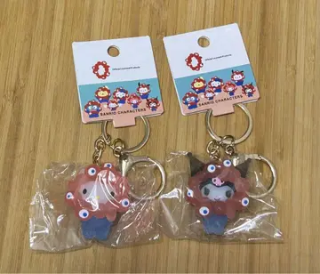 오사카 간사이 엑스포 키티 쿠로미 미야쿠미야쿠 입체 마스코트 클리어 키링
