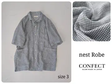 nest Robe CONFECT 린넨 타타 밑창 반팔 커버 셔츠