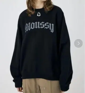 MOUSSY 코튼 100% 맨투맨
