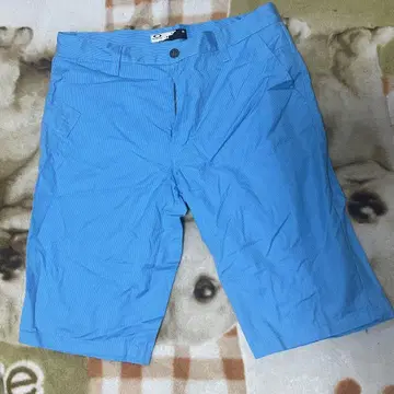 OAKLEY 골프 여름용 블루 반바지 스트라이프 팬츠 36 파랑