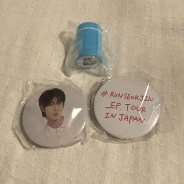 JIN 진 RUNSEOKJIN 캡슐 토이 캔뱃지 스탬프
