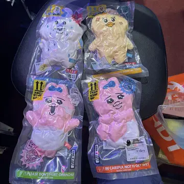 빤쮸토끼 뚱보 압축 출하 중!? 봉제 인형 4종 세트