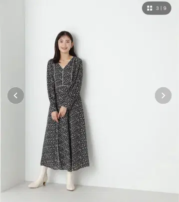 꽃무늬 롱 원피스