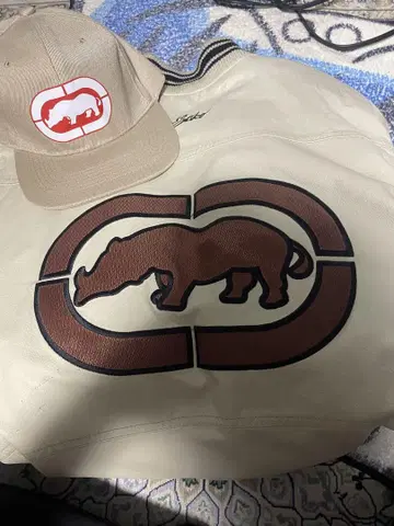ecko unltd 가죽 자켓 캡 세트