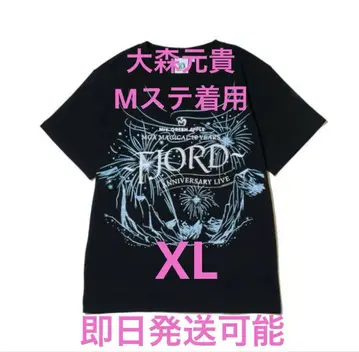 미세스 피요르드 글리터 티셔츠 XL 오모리 모토타카 M 스테 착용