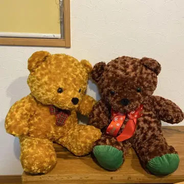 큰 곰 봉제 인형 2개 세트