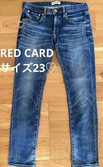 RED CARD 데님 레드카드 스트레이트 데님 청바지 플라스테 별주