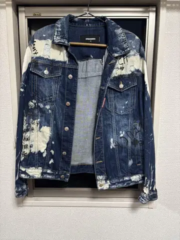DSQUARED2 데미지 가공 데님 자켓