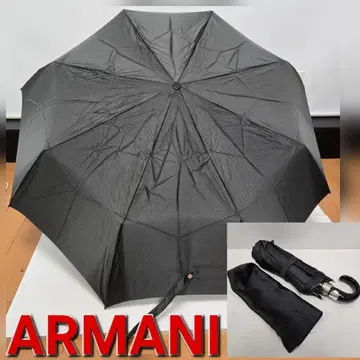 ARMANI 블랙 접이식 우산 수납 케이스 포함