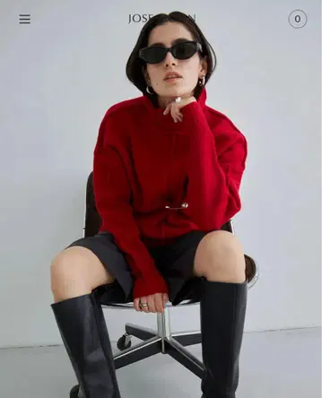 JOSEMOON 조즈문 OUT LINKING OVER KNIT