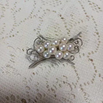 펄 STERLING SILVER 브로치/오비 고정 띠
