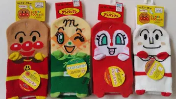 호빵맨 양말 4장 세트 13-19cm