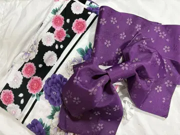헤이세이 갸루 유카타 보라색