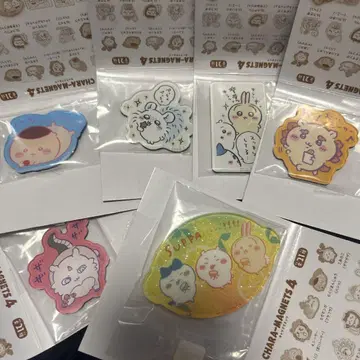 치이카와 (먼작귀) 캐릭터 자석 4 하치와레 토끼 밤만쥬 모몽가 레어