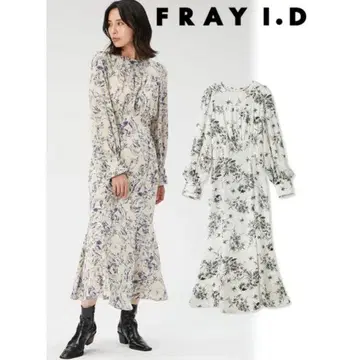 FRAY I.D 머메이드 프린트 원피스