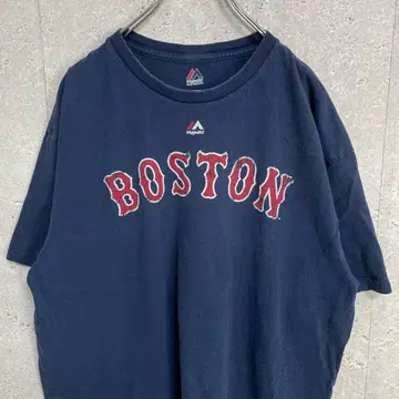 마제스틱 MLB 보스턴 레드삭스 팀 로고 티셔츠 XL