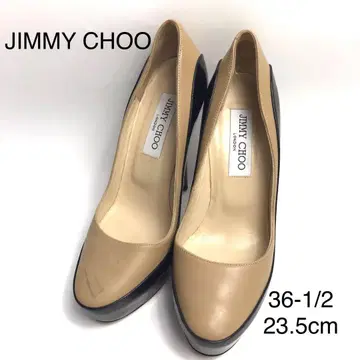 지미추 JIMMYCHOO 하이힐 23.5cm 베이지 블랙