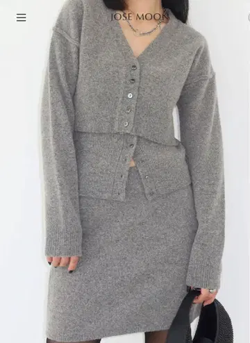 JOSEMOON 조제문 ENSEMBLE KNIT CARDIGAN