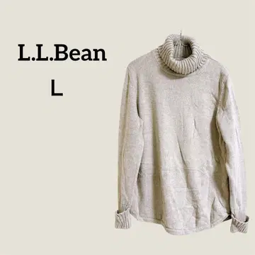 L.L.Bean 베이지 터틀넥 니트