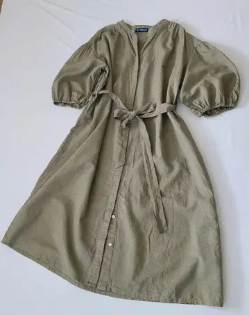 HERDMAN LINEN 린넨 제조사 셔츠 원피스 리본 포함