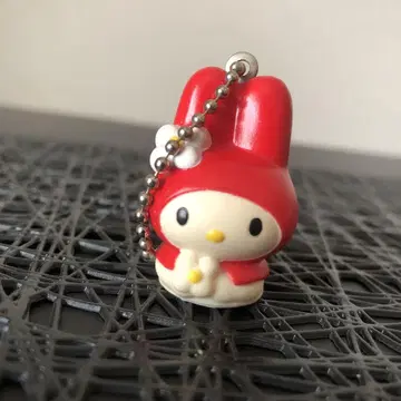 마이멜로디 키링 빨간색 1997년산 레트로 SANRIO