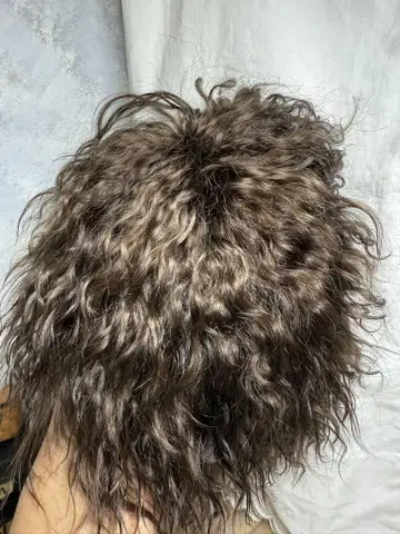 모헤어 두피 브라운 인형용 가발 브라이스
