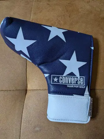 새상품급 CONVERSE 퍼터용 골프헤드커버 별 패턴