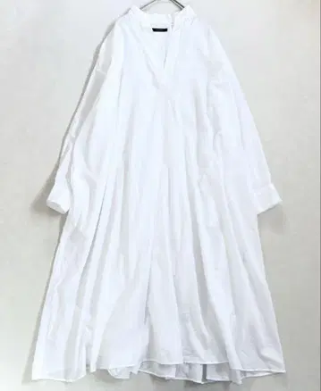화이트 롱 셔츠 원피스