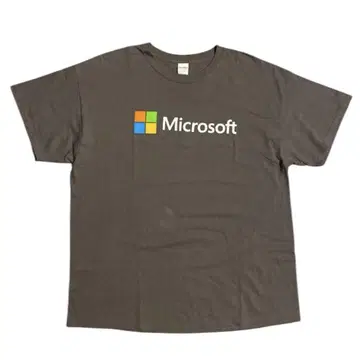 Microsoft 기업 프린트 티셔츠 구제 의류 90년대 00년대