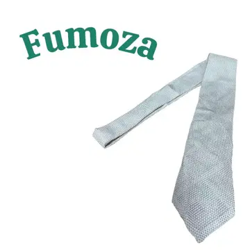 Fumoza Fumoza 메쉬 실버 실크 넥타이