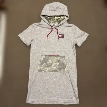 TommyJeans 반팔 후드티 튜닉 길이