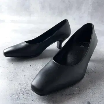와코루 성공 워크 천연 가죽 펌프스 5cm 힐 23.0cm 3E 블랙