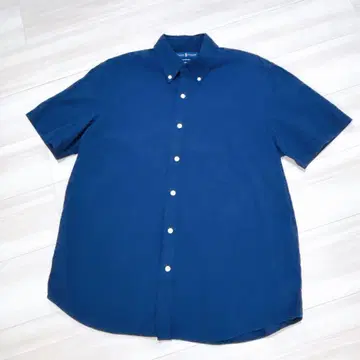 Ralph Lauren 랄프 로렌 네이비 반팔 셔츠 시어서커
