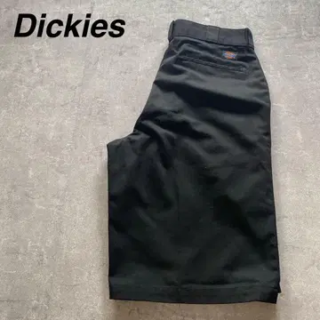 DICKIES 루즈핏 배기 하프 팬츠 숏 W32 블랙