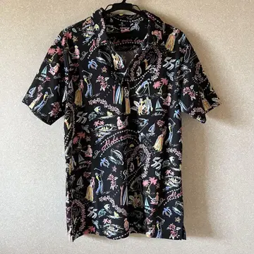 먼싱웨어 munsingwear 피케 셔츠 알로하 패턴 하와이 M 사이즈