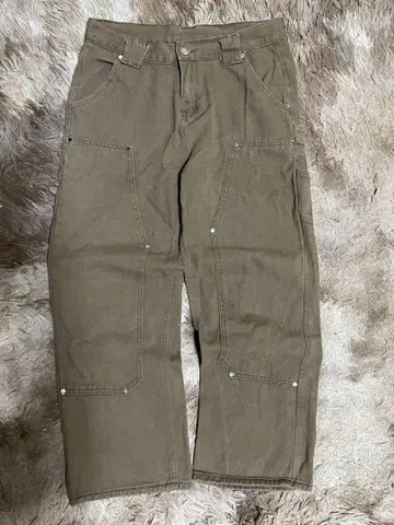 카키 워크 팬츠 더블니 DOUBLEKNEE PANTS