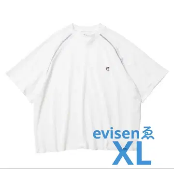 Evisen 화이트 메쉬 티셔츠 L