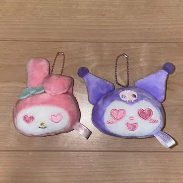 산리오 마이멜로디 쿠로미 키링 세트