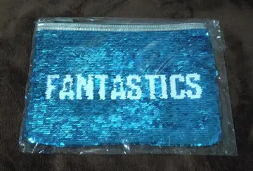 FANTASTICS 스팽글 파우치 파랑