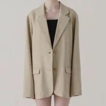 eaphi 리넨 느낌 오버 재킷