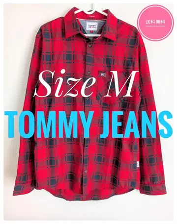 TOMMY JEANS 타미힐피거 체크 무늬 긴팔 셔츠