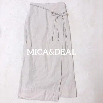 MICA&DEAL 린넨 롱 스커트 랩스커트 타이트