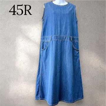 45R 몽프티 데님 점퍼 스커트 원피스