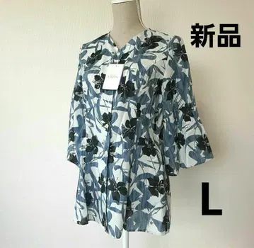 새상품 MAJUN 꽃무늬 카리유시 셔츠 블라우스 L 튜닉 마준