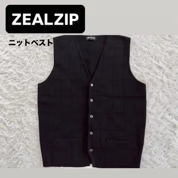 ZEALZIP (지그립) 모직 100% 니트 베스트