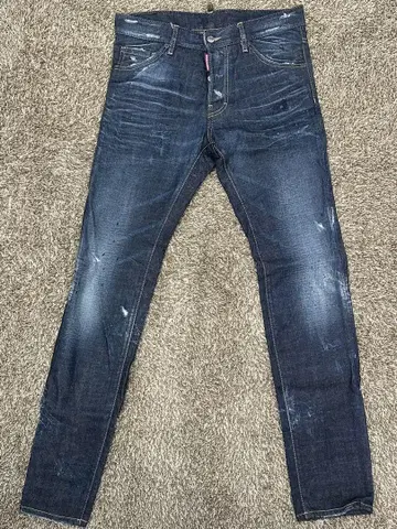 DSQUARED2 블루 데미지 데님 46